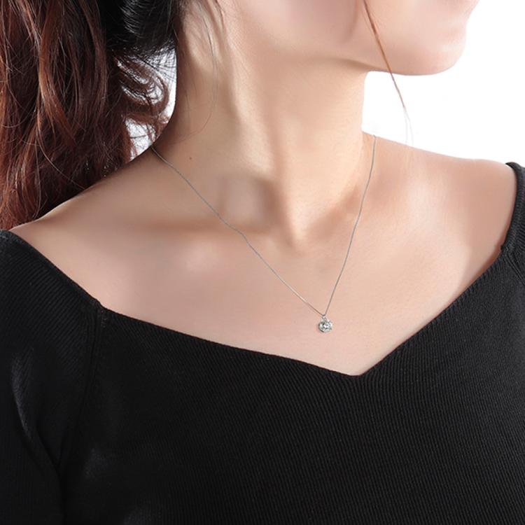 プラチナ　シルバーゲルマニウム　天然ダイヤ　「お盆中限定価格」 プラチナ950 プラチナ850 ダイヤモンド ネックレス J425291 | ユキザキ