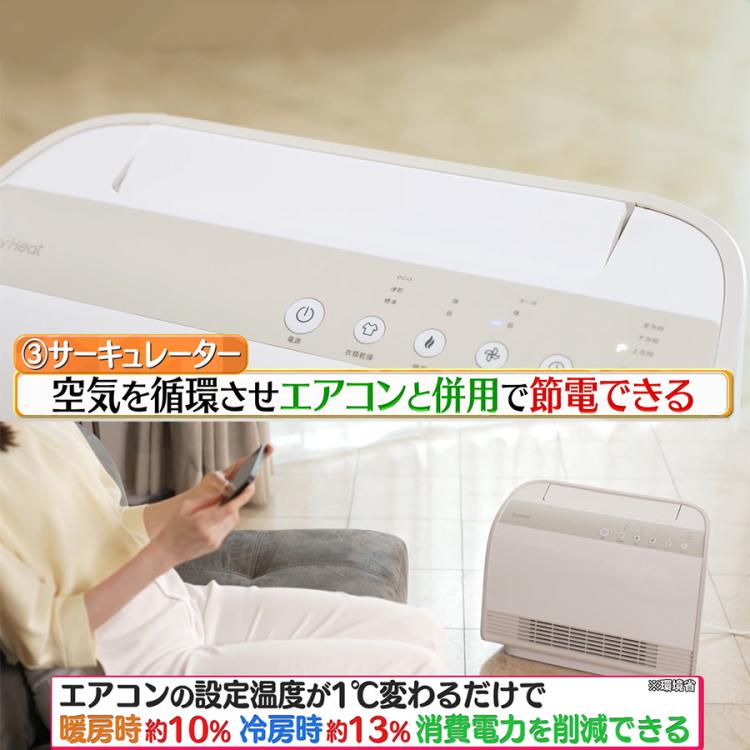 ※新品※ 衣類乾燥機能付 セラミックヒーター CD-T2274WH CD-T2274WH 衣類乾燥機能付 W送風セラミックヒーター「ドライヒート