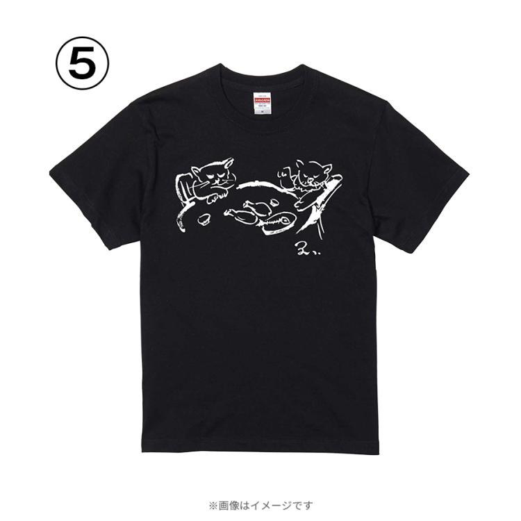 吉田類の酒場放浪記／類さんイラストTシャツ（ブラック）【WEB限定