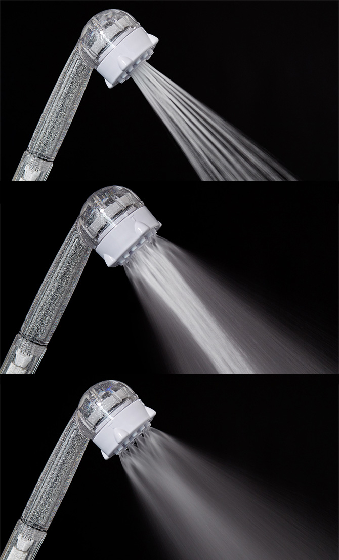 水と空気で汚れを落とす
ウルトラファインバブル生成シャワーヘッド