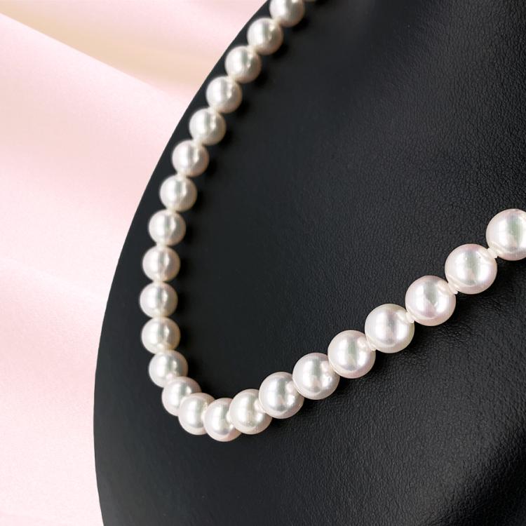 高島屋 厚巻厳選 8～8.5mm珠あこや真珠ネックレスセット／8mmあこや