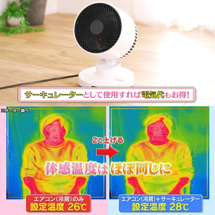 衣類乾燥機能付サーキュレーター ヒート&クール／HC-T2494WH | TBS