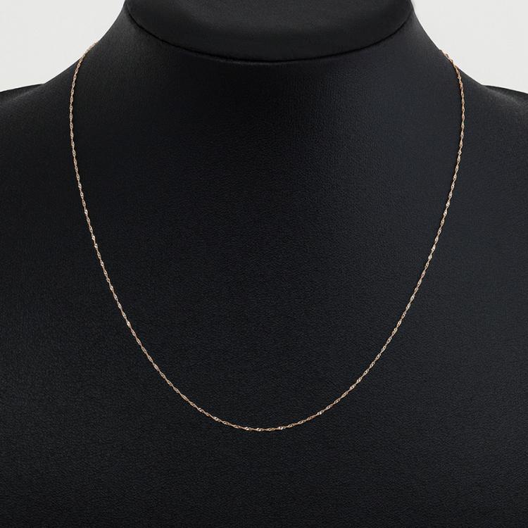 18金スクリューチェーン／造幣局検定マーク入 | TBSショッピング