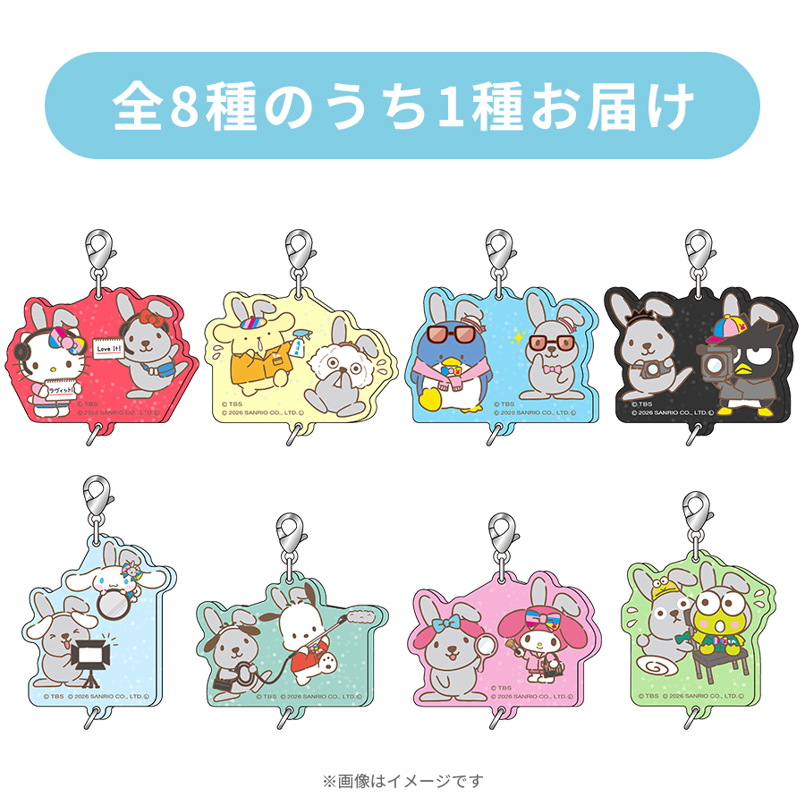 ラッピー×サンリオキャラクターズ／トレーディング つながるアクリル