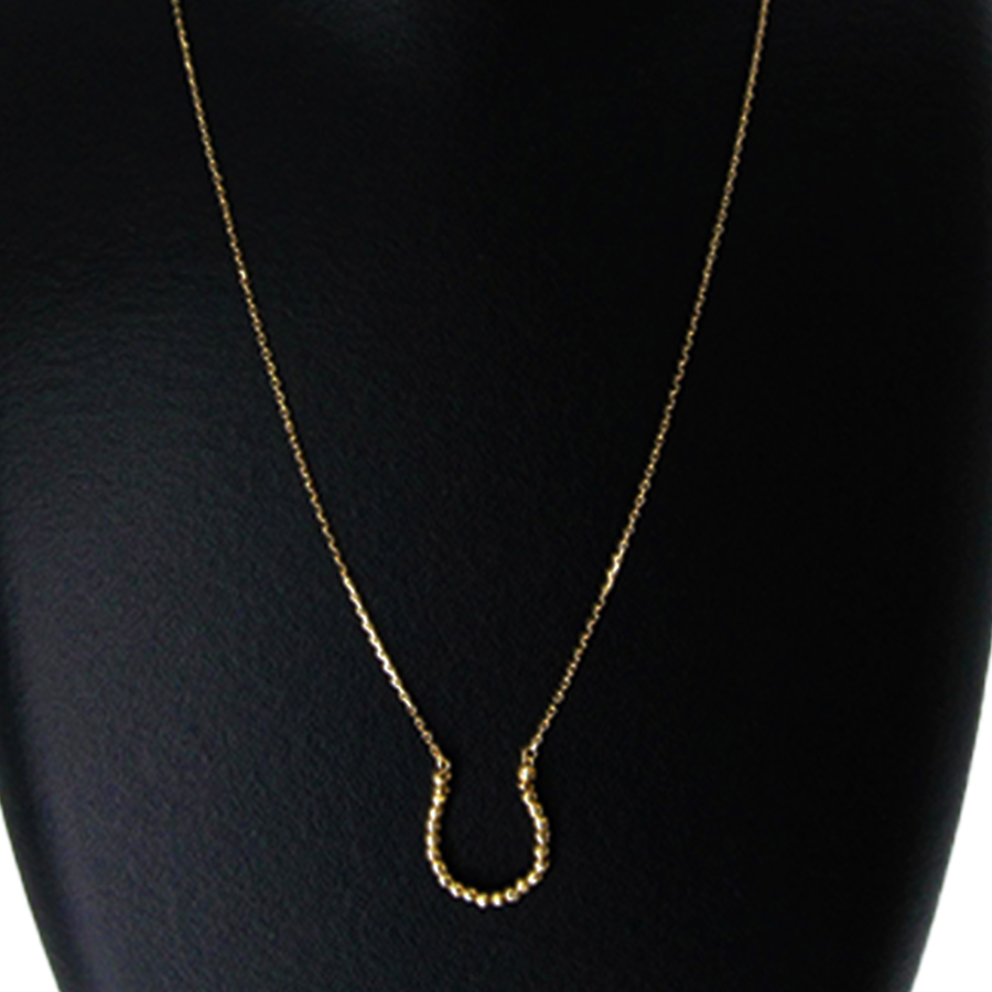 18金スラッシュボール馬蹄ネックレス | TBSショッピング