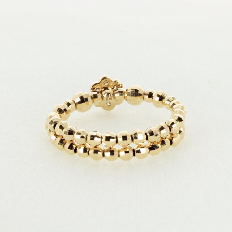 18金ダイヤフラワーフリーリング | TBSショッピング