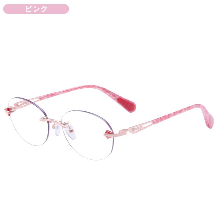 eyebrella/アイブレラ フチ無し クリアエバーＳ ピンク EBー41S アイブレラ クリアエバーS／透明サングラス／紫外線カット＆ブルー