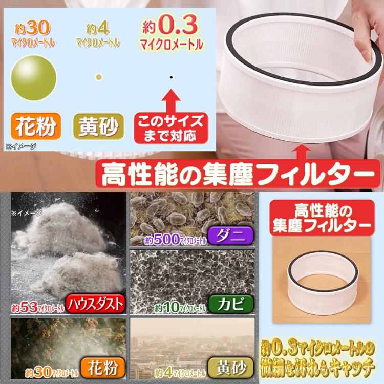 サーキュレーター　空気清浄機能付き 空気清浄機能付サーキュレーター／CLEAN AIR(クリーンエアー)／THREEUP