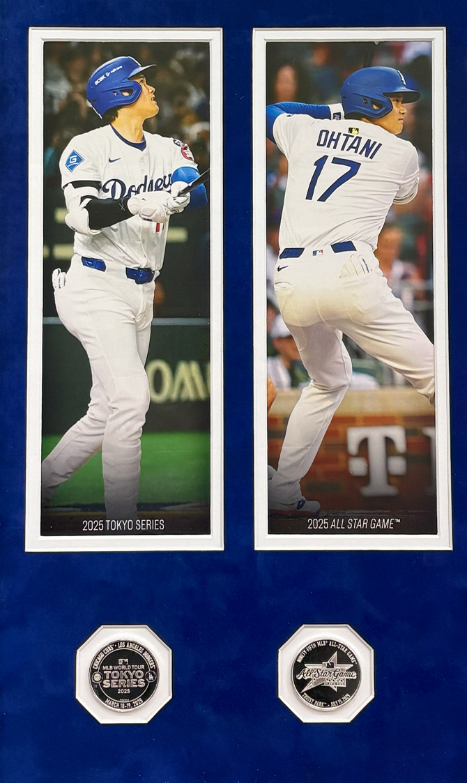 大谷選手の2025年シーズンの活躍を一望できるデザイン