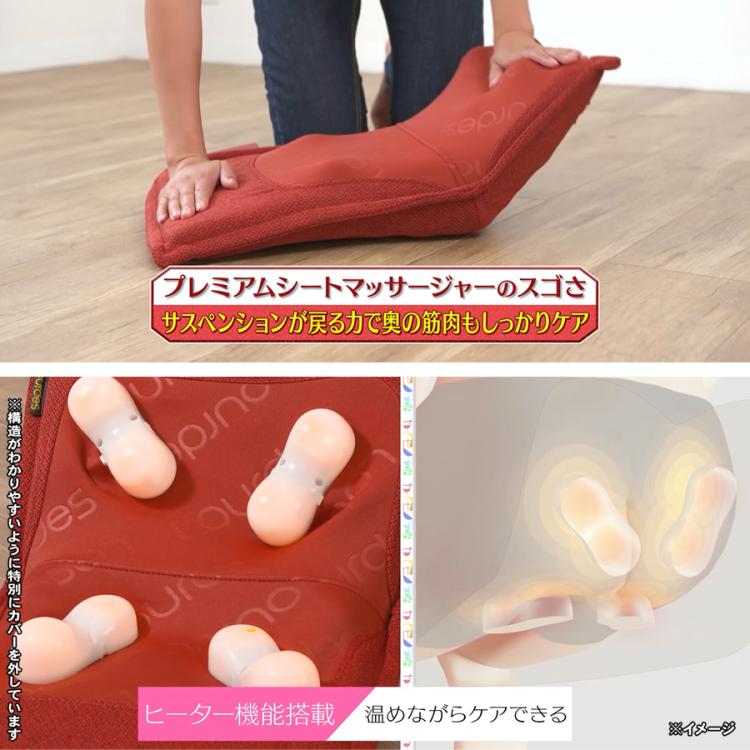 管理医療機器＞ アテックスルルド プレミアムシートマッサージャー