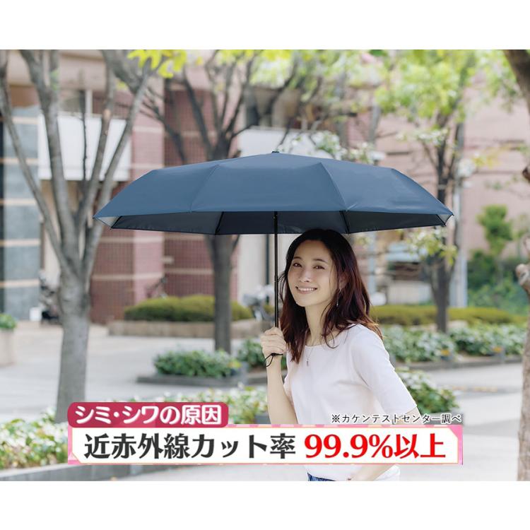 60cm＞遮夏クール晴雨兼用傘 氷のうセット／サンブロックラボ／3段