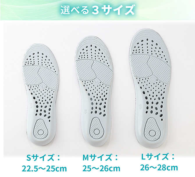 サイズは3種類！
S、M、Lの3種類からお選びいただけます。