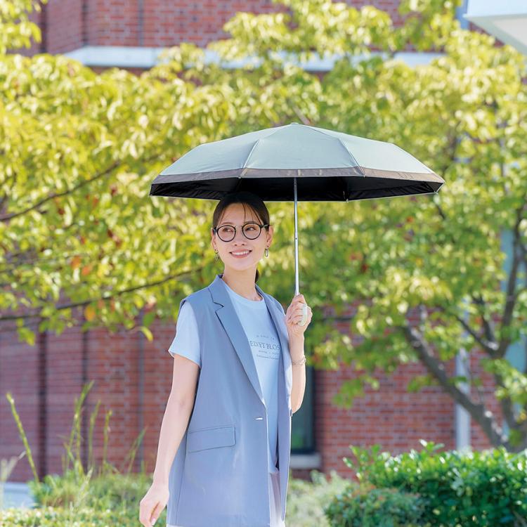 今 お得！】＜50cm＞遮夏クール晴雨兼用傘／サンブロックラボ／3段