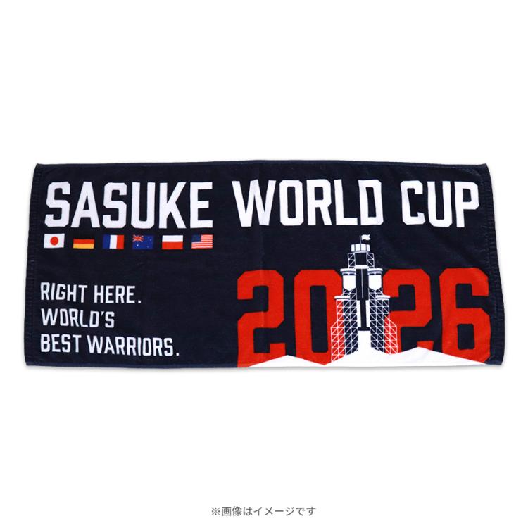SASUKEワールドカップ2026／大会記念フェイスタオル | TBSショッピング