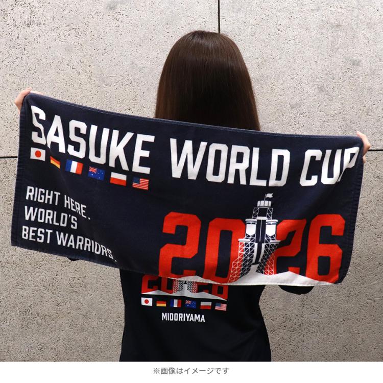 SASUKEワールドカップ2026／大会記念フェイスタオル | TBSショッピング