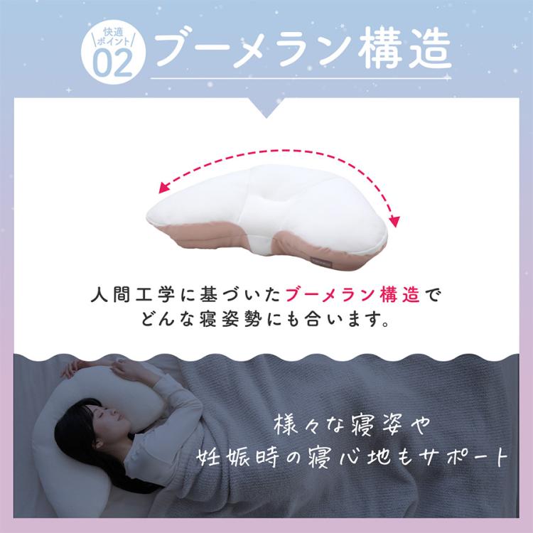 ☆YOKONEGU 横寝用枕 調整用中材付き　ピンク YOKONEGU プレミアム | TBSショッピング
