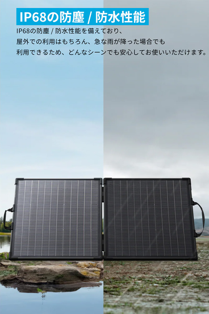 厳しい防塵防水テストに合格：IP68を取得