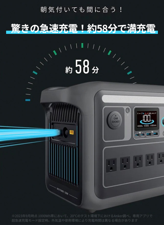 驚きの急速充電！