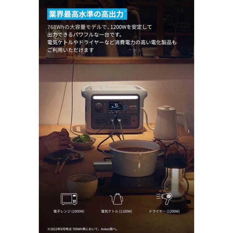 Anker大容量ポータブル電源／大容量＆高出力／Anker Solix C800