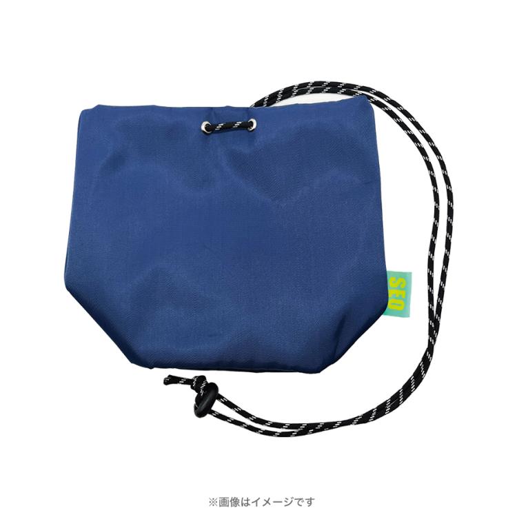 hazama 失われた紋章の巾着バッグ（blue x black） 火曜ドラマ『君の好きは無敵』／巾着バッグ【劇中登場レプリカ