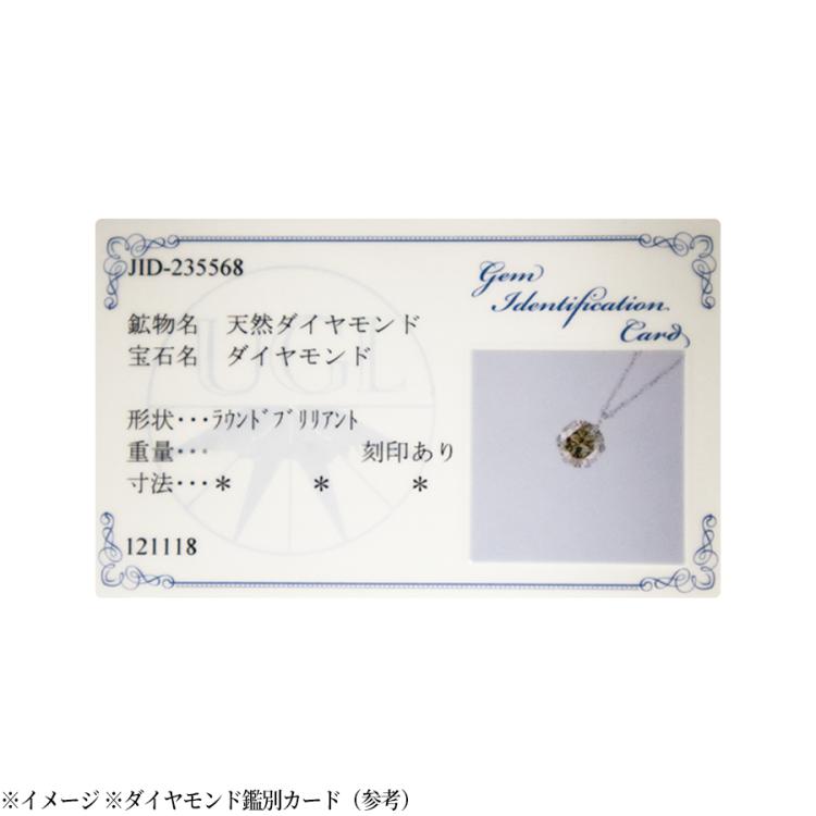 松屋銀座外商部 プラチナ0.6ctダイヤ一粒石ペンダント／品質保証書