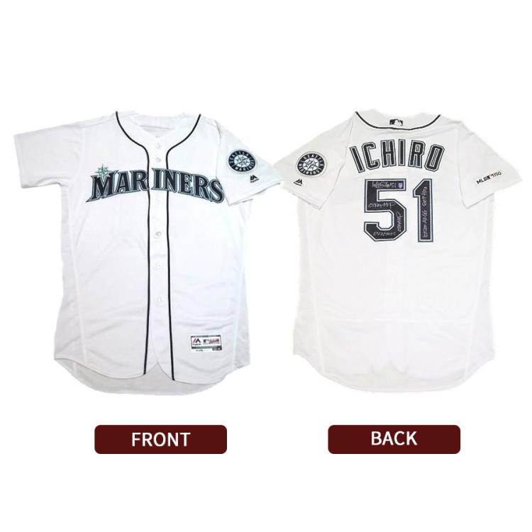 【新品タグ付】イチロー殿堂入りパッチ付きユニ 限定10セット】イチローMLB殿堂入り記念 マルチ直筆サイン入り