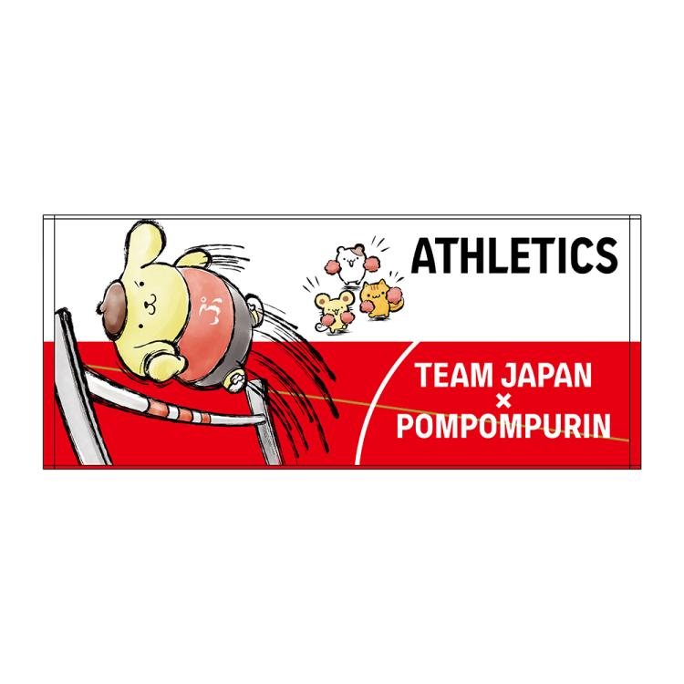 TEAM JAPAN×ポムポムプリン／フェイスタオル／陸上 | TBSショッピング
