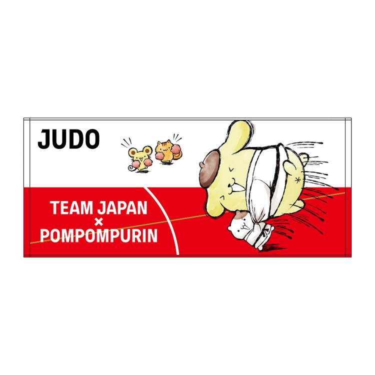 5点目100円♡新作♡新品♡ポムポムプリン♡フェイスタオル TEAM JAPAN×ポムポムプリン／フェイスタオル／柔道 | TBSショッピング