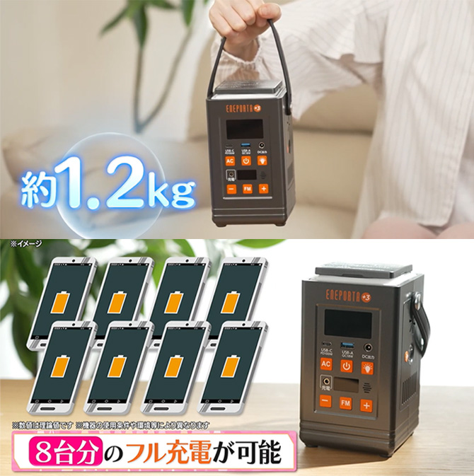 「コンパクト」「軽量」「大容量」