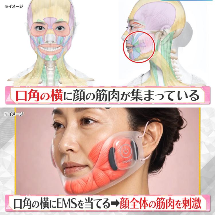 間々田佳子監修 icoelle(イコエル) フェイシャルリフトコア／美顔器