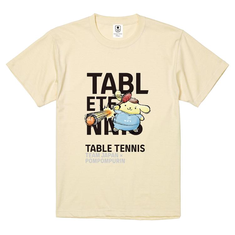 TEAM JAPAN×ポムポムプリン／Tシャツ／卓球 | TBSショッピング