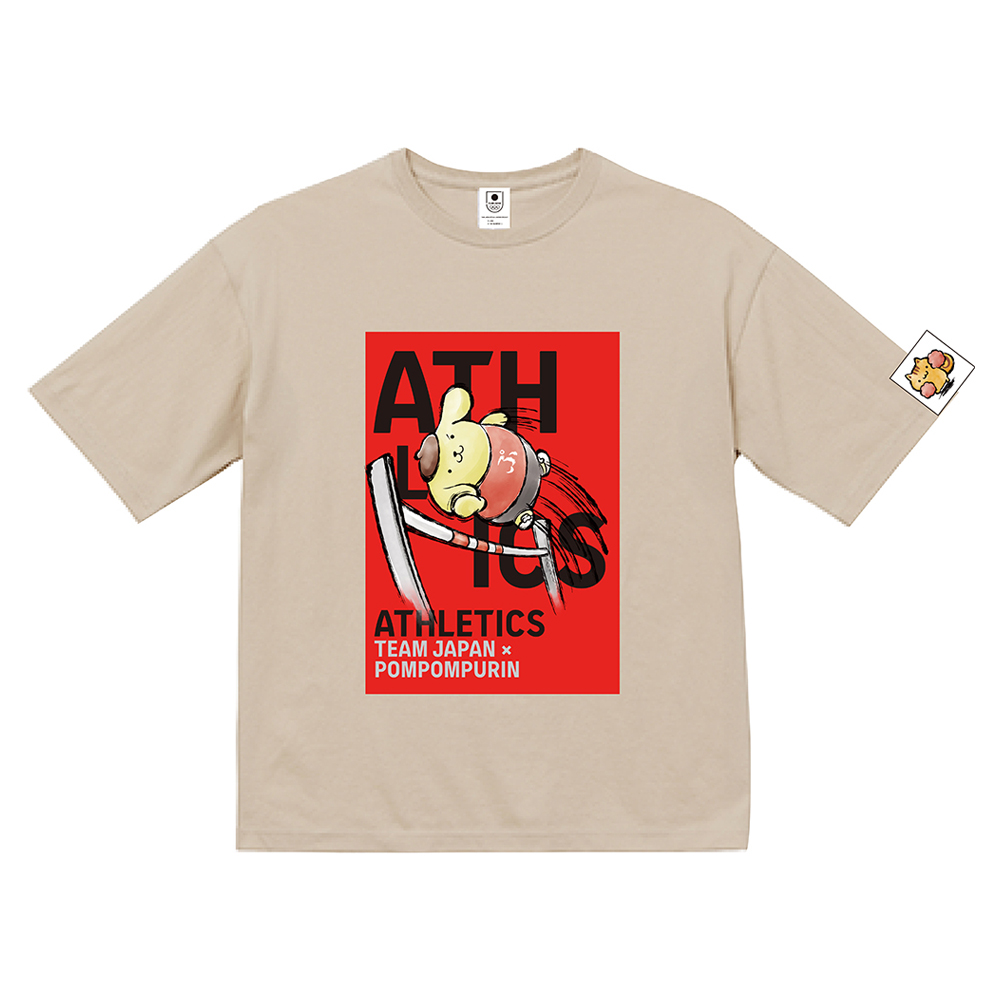 &TEAM BTW アンコールTシャツ JO ジョウ☆メンバーシップ限定 TEAM JAPAN×ポムポムプリン／TBS販路限定ビッグTシャツ／陸上 | TBS