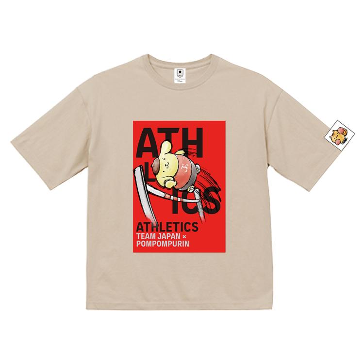 TEAM JAPAN×ポムポムプリン／TBS販路限定ビッグTシャツ／陸上 | TBS