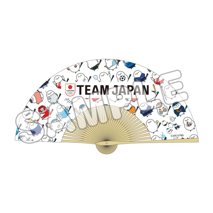 TEAM JAPAN×THE TIME,「シマエナガちゃん」／扇子 | TBSショッピング