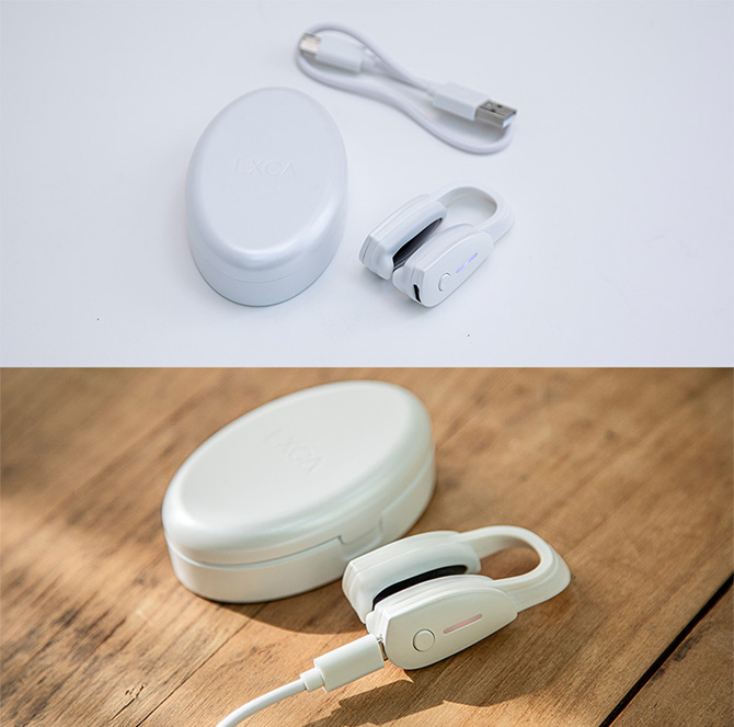 専用ケースに充電用コードもセット！