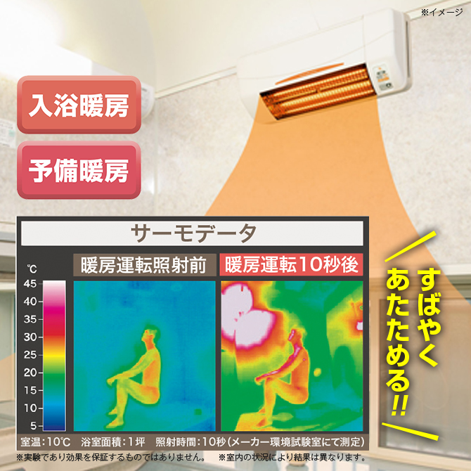 身体の芯まであたたまる「暖房機能」