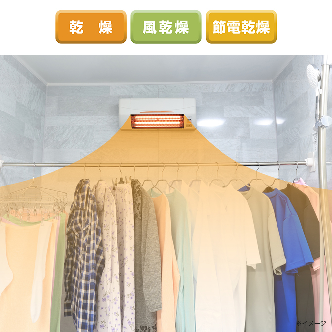 洗濯物を外に干せない時期にも「乾燥機能」で大活躍！