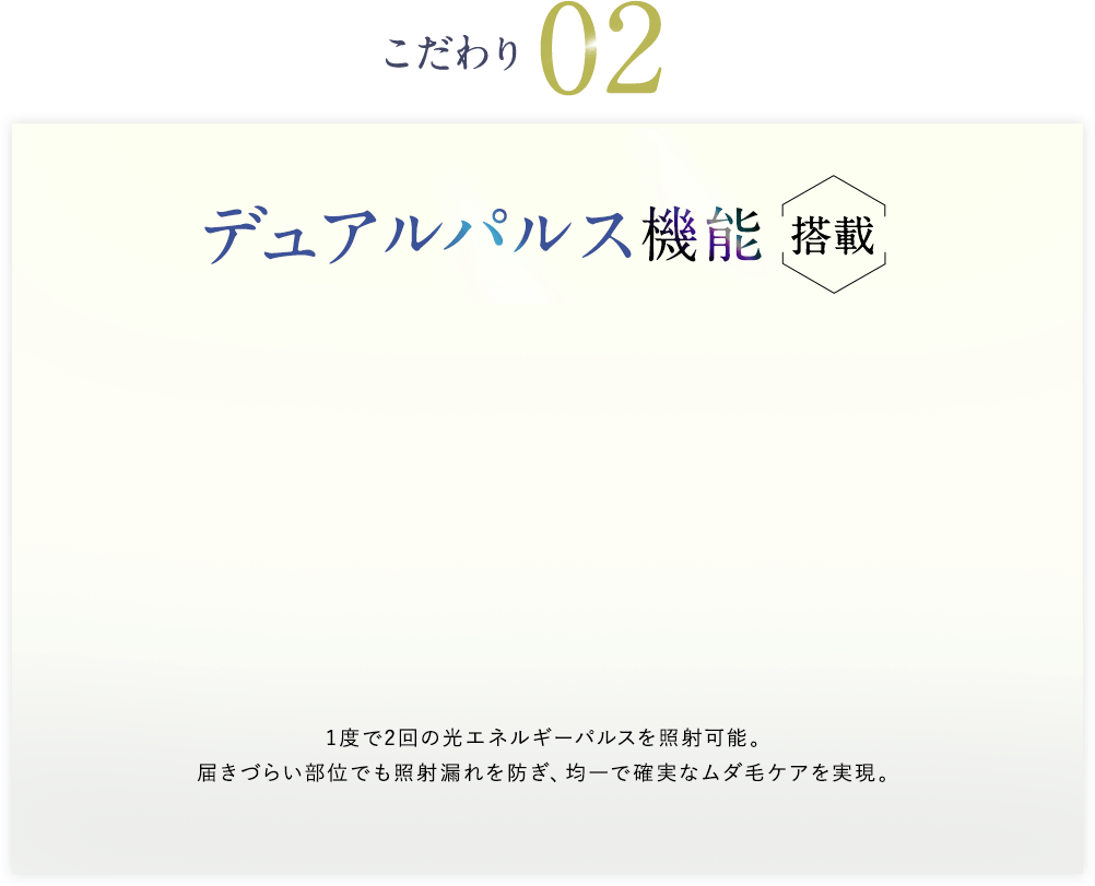 デュアルパルス機能搭載