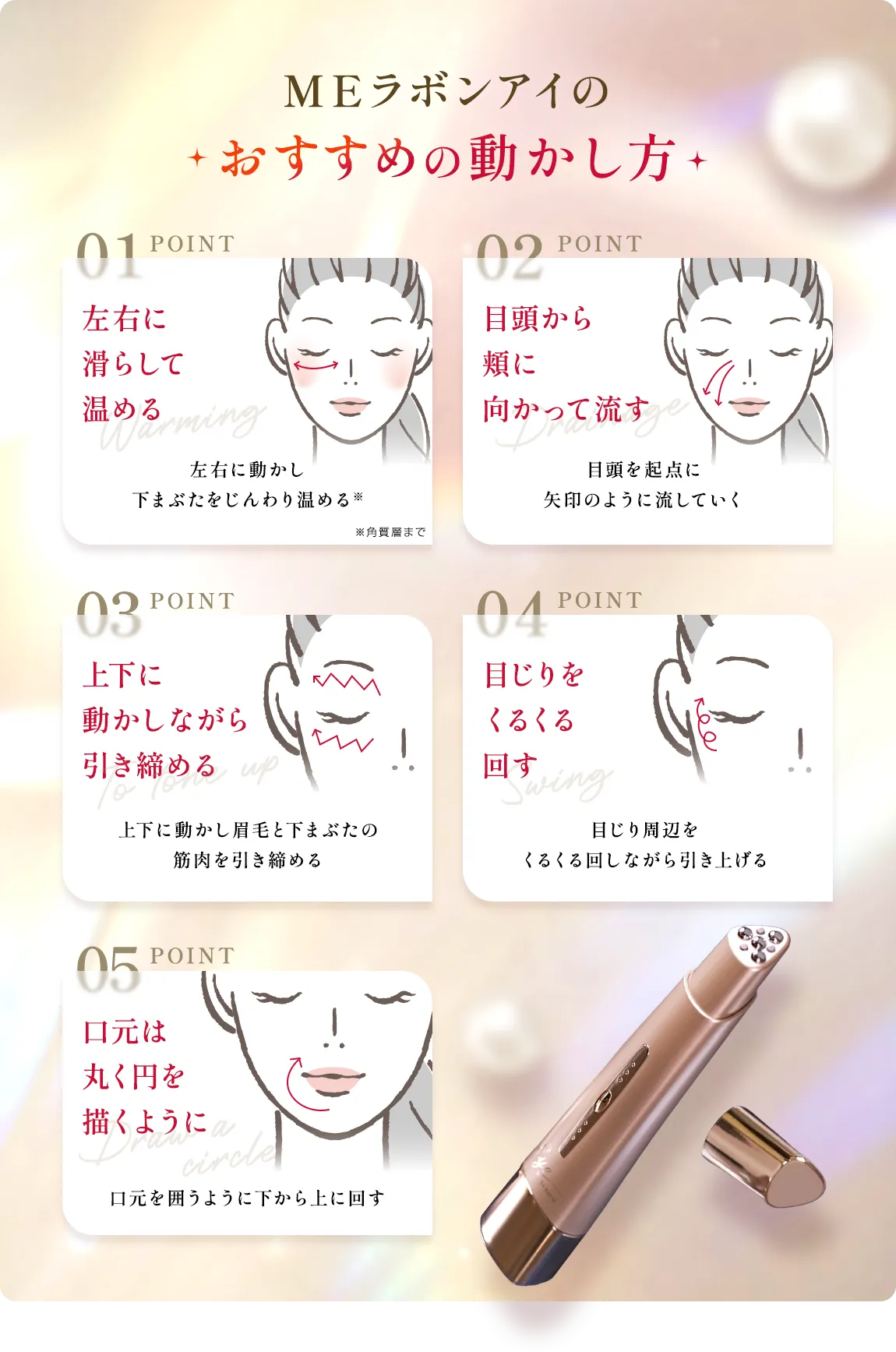 MEラボンアイのおすすめの動かし方