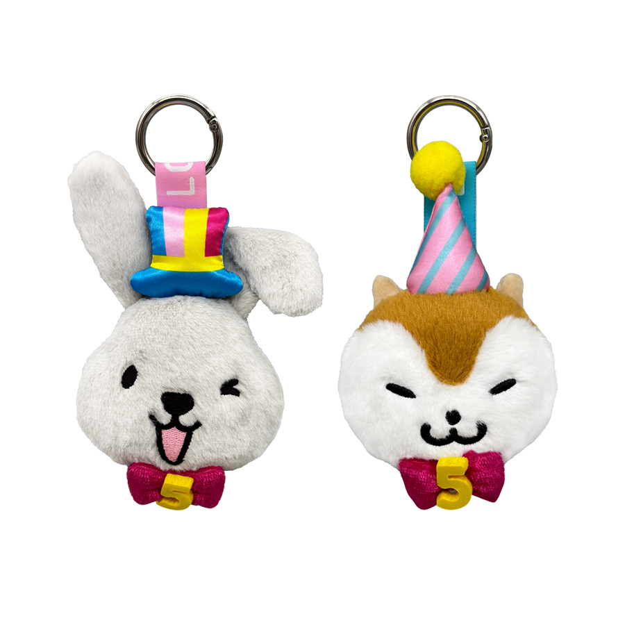 5周年 フェイスタグマスコット