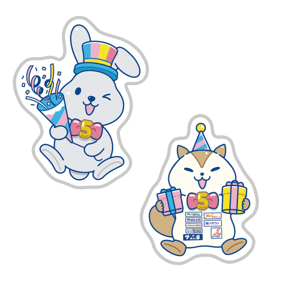 5周年 ピンバッジセット（ラッピー＆ガガンモ）