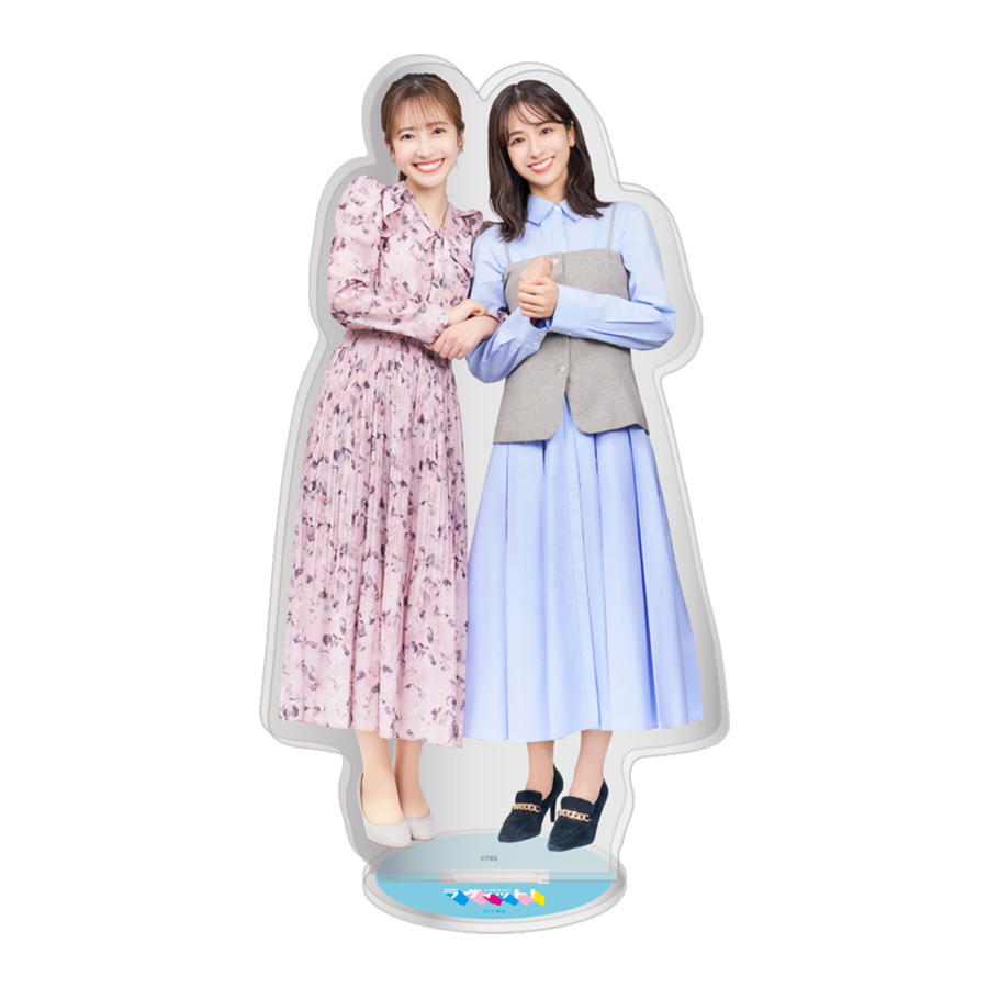 TBSアナウンサーアクリルスタンド（田村真子＆南後杏子）