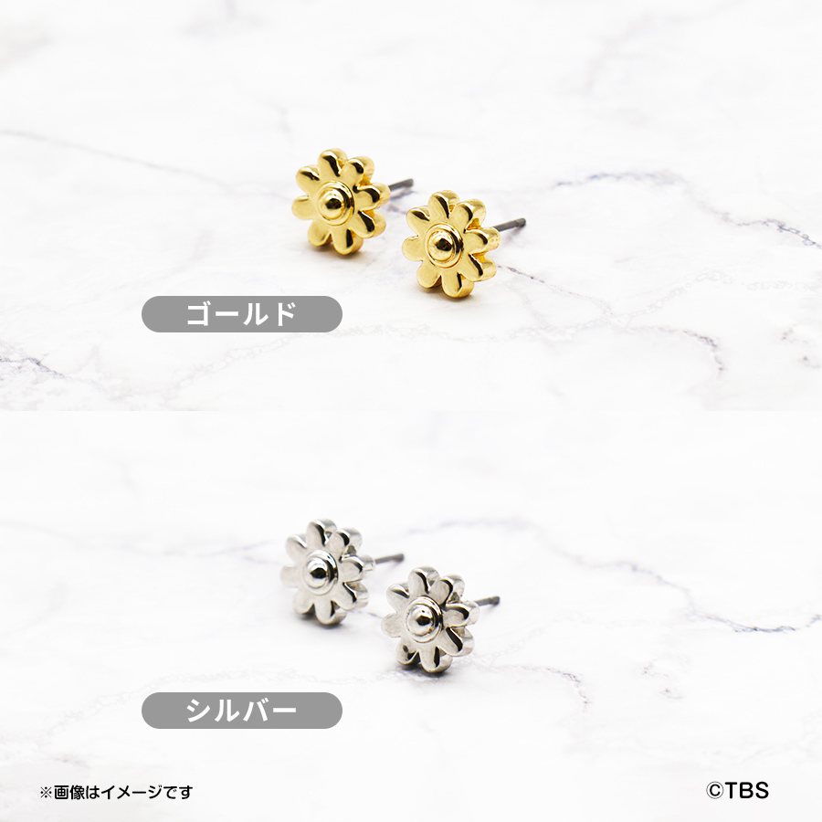FLOWERS ピアス（GOLD/SILVER）